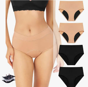 Intiflower PL605 Culotte menstruelle lourde à 4 couches Sous-vêtement biologique super doux pour femme - Product Image 4