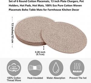 2024 Sustainable Baby Placemat Eco-Friendly Minimalist Square Water Hyacinth Rattan Seagrass Woven Coasters Handmade Home Decor - Product Image 2