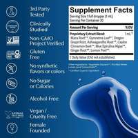 Teinture liquide de berbérine en marque blanche OEM, pour le soutien métabolique, la perte de poids, la combustion des graisses et les gouttes complémentaires de glucides