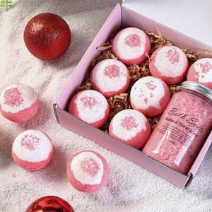 OEM Dry Skin Moist urize 100% natürliche Inhaltsstoffe Valentine Crystal Bath Bomb Ball Badewanne Fizzies Set mit Geschenk box zum Verkauf - Product Image 5