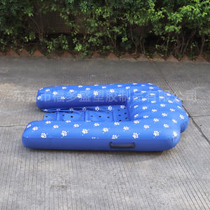 บันไดลอยน้ำเป่าลมสำหรับสัตว์เลี้ยงแบบสั่งทำพิเศษพร้อมแท่นพักผ่อน - ความสนุกทางน้ำสุดยอด ปลอดภัยสำหรับการออกกำลังกายทางน้ำสำหรับสัตว์เลี้ยง - Product Image 1