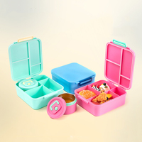 Boîte à lunch de style bento étanche pour enfants tout-petits avec pot alimentaire thermos pour pique-nique scolaire, utilisation d'emballage alimentaire