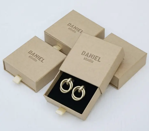 Wholesale Rigid Cardboard <strong>Jewelry</strong> Display <strong>Box</strong> Sliding <strong>Drawer</strong> <strong>Box</strong> Gift Packaging for Small Businesses