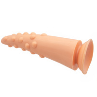 Plug anal géant en silicone souple Dragon, masturbateur trois pièces pour homme et femme, perles texturées, plug anal multicouche, jouet sexuel