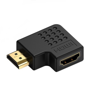 90 Degree Right Angle <b>HDMI</b> Adapter <b>HDMI</b> Male to Female Elbow Extension Connector - Product Image 1
