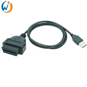 OEM 16 Pin OBD2 OBDII dişi USB 2.0 A erkek kablo