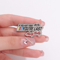 Peut personnaliser si vous n'êtes pas le premier, vous êtes le dernier Broche inspirante Citations de la vie Épingles en émail Épinglette positive Badges Devise Bijoux