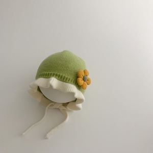 Wholesale Warm Outdoor <strong>Plain</strong> Fashion Knitted Hats Girls Cute Flower Shape Winter Baby <strong>Beanie</strong> Hats - Product Image 5