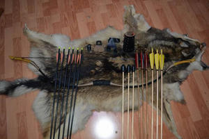 Ejes de flecha de bambú de alta calidad, flechas puntiagudas de acero para disparar, - Product Image 2