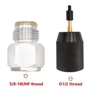 Adaptador de Recarga de CO2 de Aleación de Aluminio Zimakyfa para Cartuchos Desechables, para Cilindro 5/8-18UNF - Product Image 2