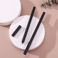 Vente en gros de cosmétiques longue durée pour les lèvres de haute qualité crayon mat pour les lèvres à haute teneur en pigments marque privée imperméable à l'eau crayon pour les lèvres doré