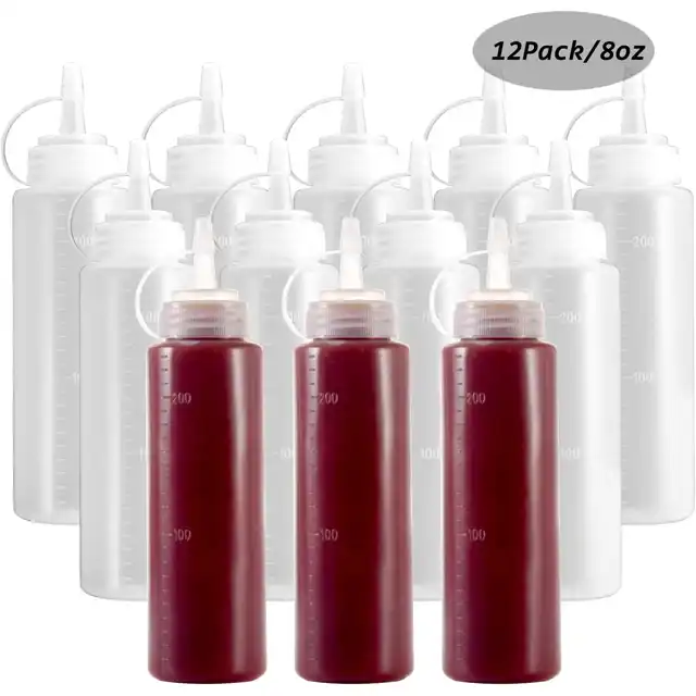Squeeze Bottles, 5 hole Tomato Ketchup Condiments Squirt, plasttic sauce  bottles containers, Condiment Squeeze Bottles Mini, Squeezable Jars