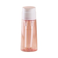 Bouteille PET 400 ml à double tube et double pompe, vente directe usine, pour teinture capillaire et shampoing, emballage plastique noir sérigraphié avec bouchon à vis