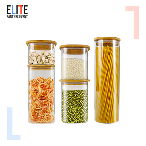<span class=keywords><strong>Set</strong></span> di Barattoli in Vetro Ermetici Lehe Modern da 78oz, <span class=keywords><strong>3</strong></span> Contenitori Grandi in Metallo, 6 Guarnizioni in Silicone, Multifunzione per Conservazione di Alimenti e Condimenti - Product Image 5