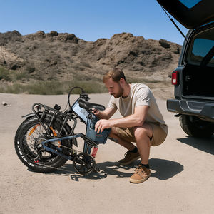 Stock entrepôt UE – Vélo électrique pliable SAMEBIKE RS-A02Pro 20 pouces avec freins à disque, cadre pliable, batterie grande capacité 48V 15Ah et pneus larges - Product Image 2