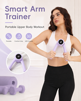 Fortalecedor de Agarre Inteligente con Contador para Mujeres, Ejercitador de Brazos Silencioso para el Hogar con Resistencia de Rebote para Entrenamiento de Fuerza