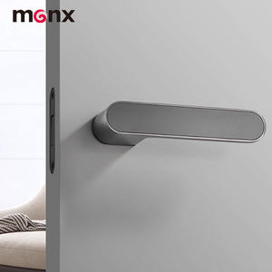 מנעול דלת מינימליסטי מודרני, ידידותי לסביבה ושקט מסגסוגת אבץ, מנעול דלת פנימי לחדר שינה עם מפתח נסתר - Product Image 4