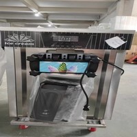Machine à crème glacée molle entièrement automatique, saveur unique, haute productivité, fruits et lait, acier inoxydable