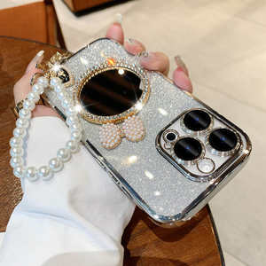 Nouvelle mode filles <span class=keywords><strong>coque</strong></span> de téléphone pour <span class=keywords><strong>iPhone</strong></span> <span class=keywords><strong>13</strong></span> 14 15 pro max <span class=keywords><strong>avec</strong></span> film d'objectif miroir créatif transparent protection brillance bling shell - Product Image 6