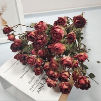 Bouquet de roses séchées en gros pour la décoration intérieure, cadeaux de mariage, arrangements floraux, cadeau pour femmes, décoration de maison, arche florale