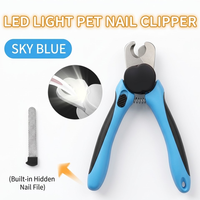 Coupe-ongles pour animaux de compagnie SHIYUAN avec lumière LED, en acier inoxydable, pour chiens et chats, avec protection de sécurité, logo ODE/OEM personnalisé