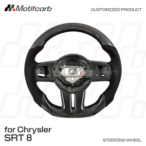 Volante de fibra de carbono personalizado para Chrysler 300 SRT8 y Jeep Grand Cherokee SRT8 2011 2012 2013 2014, mejora del interior del coche - Product Image 2