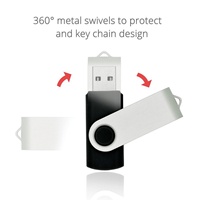 Clé USB 2.0 personnalisable, capacité de mémoire de 1 Go à 128 Go, clé USB en plastique avec cryptage et garantie d'un an, en stock