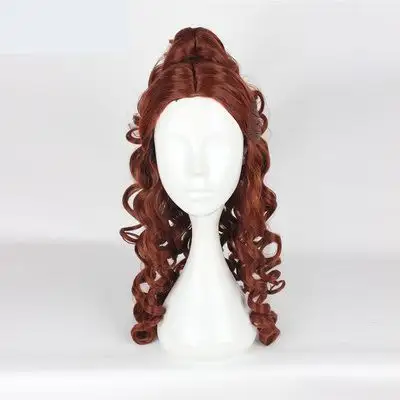 Yifan High Quality Chemical Fiber Popular Woman Cosplay Princess Red Long Curly Hair Wigs