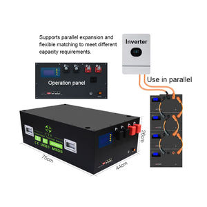 Комплект для самостоятельной сборки LiFePO4 16S для солнечных систем хранения энергии, 48В 280Ач 302Ач 304Ач, корпус для аккумуляторов LiFePO4, бокс-стойка 300+Ач, черный, 5кВтч - Product Image 3