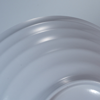 Bol de riz en plastique rond blanc de 7.6 ''en gros bon marché Japon Vaisselle de style mélamine Utilisation de restaurant Vaisselle incassable stockée