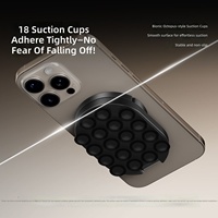 Support de téléphone magnétique pliable avec ventouse et mousqueton, rotatif à 360 degrés, multifonction 3 en 1 pour smartphone