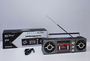 เครื่องเล่นวิทยุคาสเซ็ตสไตล์เรโทร รุ่น PX-788BT พร้อมบลูทูธ USB TF Card AM FM SW หลายย่านความถี่ บันทึกเสียงได้ ลำโพงคู่ เหมาะสำหรับสะสมที่บ้าน หรือเป็นของขวัญ - Product Image 2