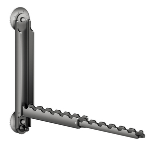 SANIPRO ventosa pequeña percha de secado interior baño balcón sin punzón colgante de pared telescópico plegable estante de almacenamiento de ropa - Product Image 6