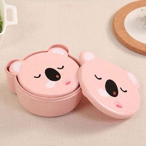 4Pc Bear <b>Box</b> Baby Feeding Infants Kid <b>Lunch</b> <b>Box</b> Spill-Proof Food <b>Box</b> Tableware Baby Snack Bowl Food Container - Product Image 5