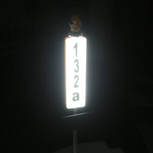 Lampes solaires pour numéros <span class=keywords><strong>de</strong></span> maison, piquet lumineux avec capteur, panneau solaire, plaque d'adresse pour maison, éclairage <span class=keywords><strong>de</strong></span> jardin, numéros <span class=keywords><strong>de</strong></span> maison lumineux, plaque en métal pour <span class=keywords><strong>la</strong></span> <span class=keywords><strong>nuit</strong></span> - Product Image 5
