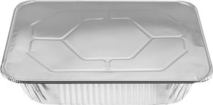 CB47 10 20 50 Pcs Food Grade Disposable Aluminum <b>Foil</b> Food <b>Containers</b> with Plastic Lids 200ml Rectangle Plates - Product Image 4