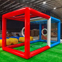 Terrain de football gonflable commercial en PVC pour événements, jeu de football drone, tente gonflable, arène d'obstacles drone