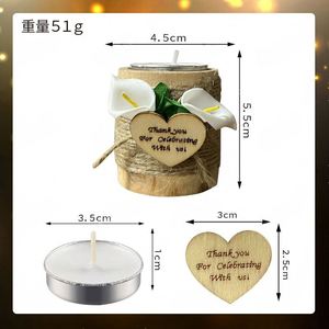 Wooden Tea Lamp Candle <b>Holder</b> Rack for Home Decor Weddings Parties Birthdays Dining Tables Valentine's Day - Product Image 3