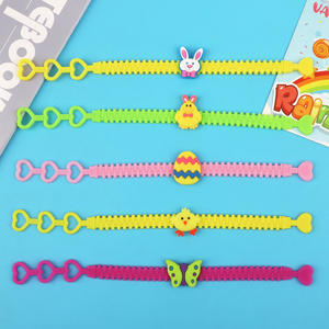 Pulsera de Pascua de PVC creativa, abalorio de moda para niños, regalo de pulsera - Product Image 1