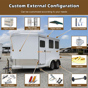 JINLIJING Carritos شعبية مخصصة ، عربة تقديم قهوة وبار حصان طويلة مجهزة بالكامل - Product Image 5