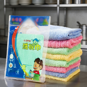 Thick Wood Fiber Dishcloth Lint Resistant Absorbent Kitchen Towel Random Color Normal Specifications - Product Image 2