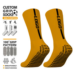 <span class=keywords><strong>Calcetines</strong></span> Deportivos <span class=keywords><strong>Antideslizantes</strong></span> de Calidad para Hombre, Diseño Personalizado con Logotipo en la Parte Inferior, <span class=keywords><strong>Calcetines</strong></span> de Fútbol con Agarre - Product Image 1