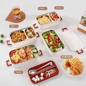 Nueva Lonchera de Acero Inoxidable 304 de un Solo Nivel, Apta para <span class=keywords><strong>Microondas</strong></span>, Hermética y de Gran Capacidad para Trabajadores de Oficina - Product Image 4