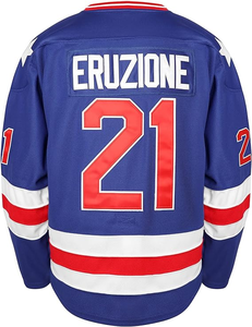 Maillot de hockey personnalisé pour hommes, service OEM, 100 % polyester, séchage rapide, respirant, logo d'équipe imprimé (avant/arrière), détection par aiguille, 7 jours - Product Image 4