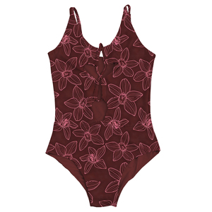 Costume da Bagno Intero Hawaiano per Donne, Bestseller con Spalline Regolabili, Design Floreale Personalizzato, <span class=keywords><strong>Bikini</strong></span> Traforato per Ragazze - Product Image 2