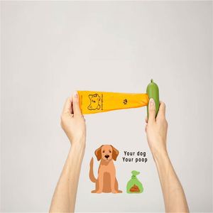 100% <b>Compostable</b> Pop Waste Bag for Dogs Custom Label Eco-friendly Bio Degradable Cornstarch Biodegradable Poop Bags for Pet - Product Image 1