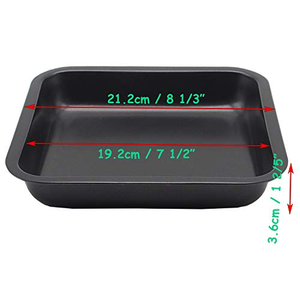 Carbon Steel Square Baking <b>Pan</b> Non-Stick Oven-Safe Bakeware for <b>Cake</b> & Brownie Roasting Eco-Friendly - Product Image 4