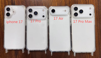 Coque de téléphone portable intégrée deux-en-un Sunny pour iPhone 17/16/15/14/13/12 avec cordon, en TPU+PC antichoc, style urbain