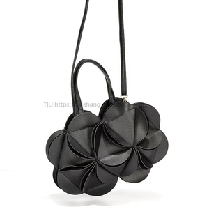 Sac à bandoulière à fermeture éclair en forme de fleur, sac à main plissé mignon, style coréen-japonais pour femmes, Tanjing - Product Image 3
