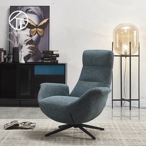 <span class=keywords><strong>Poltrona</strong></span> Moderna Italiana con <span class=keywords><strong>Schienale</strong></span> <span class=keywords><strong>Alto</strong></span> in Velluto, Sedia Imbottita con Struttura in Metallo per Soggiorno - Product Image 2